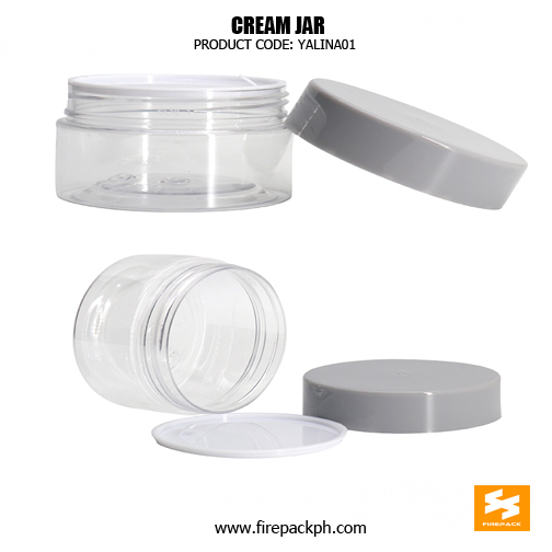 Factory Price Empty Cosmetic Container Clear Plastic PET Jars 5