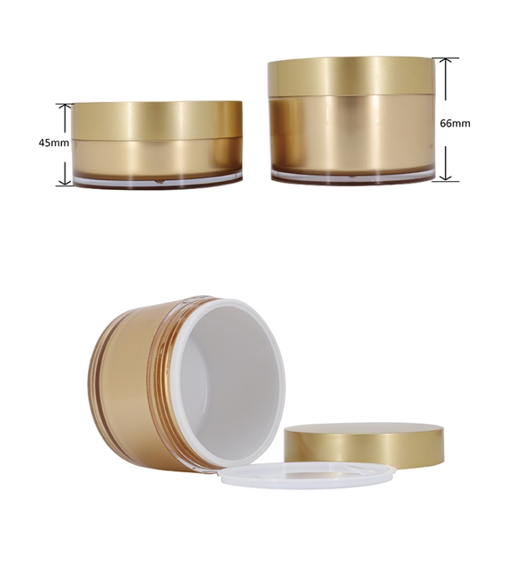 Luxury Double Wall Cosmetic Container Skin Care Jars sizes