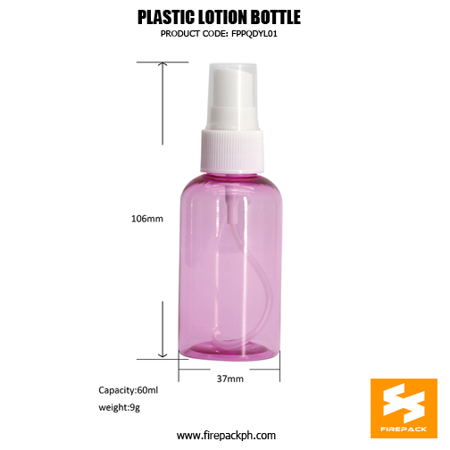 Wholesale 60ml Custom Clear PET Plastic Spray Bottles 2